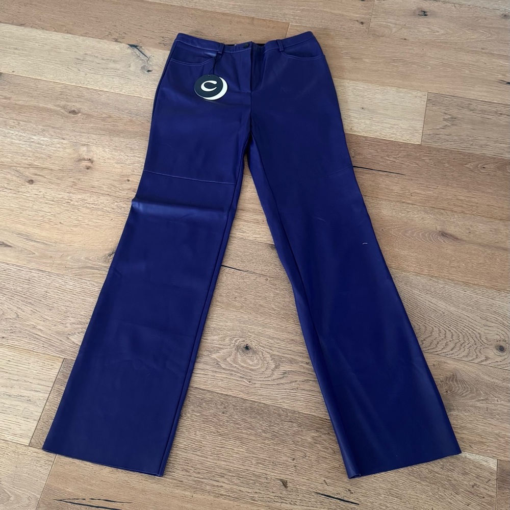 CULTNAKED Killa Purple Flare Leather  Pants